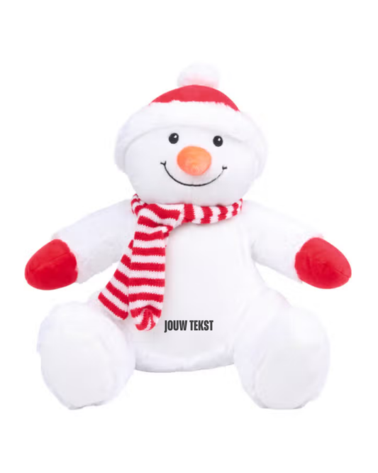 Knuffel sneeuwpop
