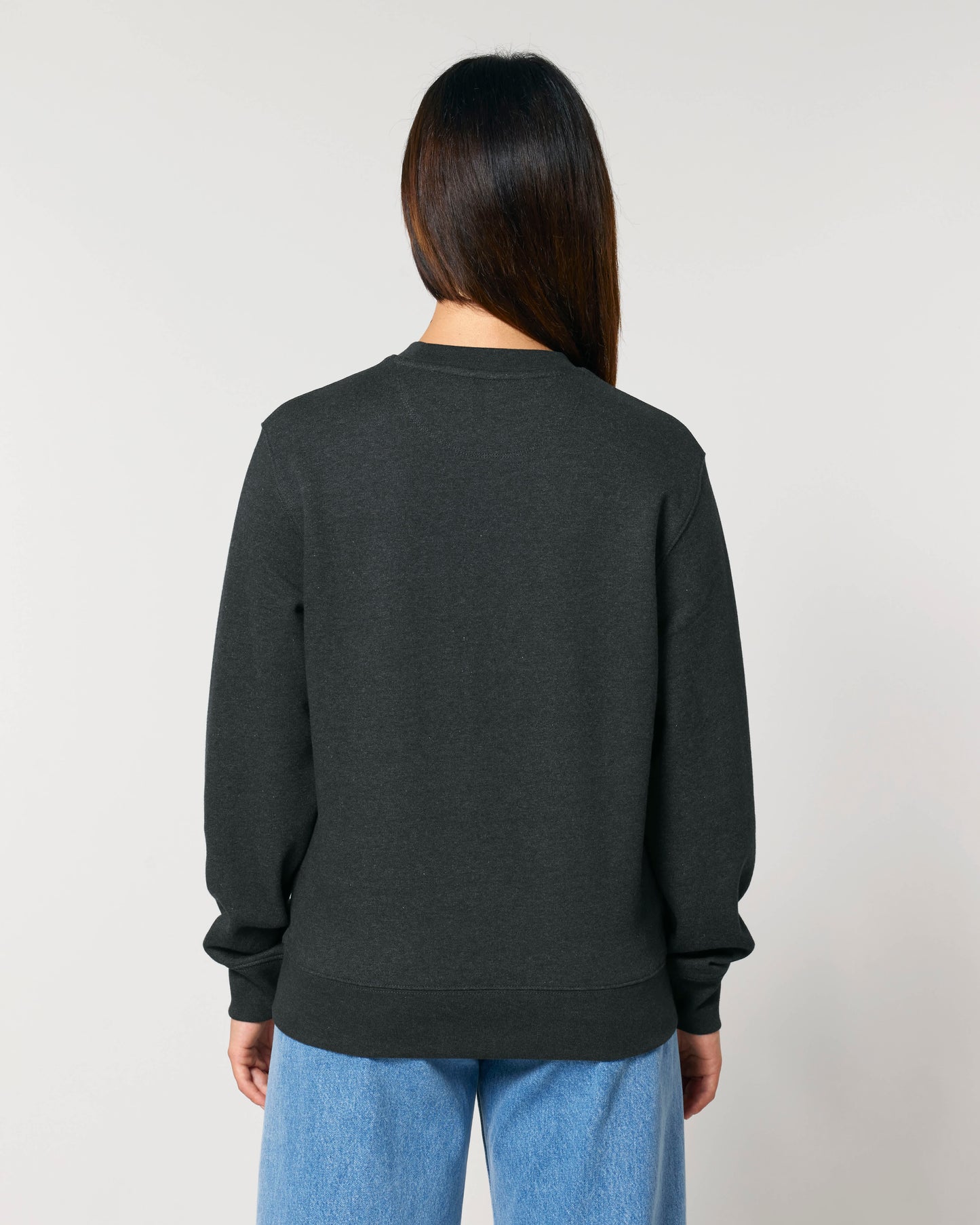 SWEATER - HEATHER DONKER GRIJS