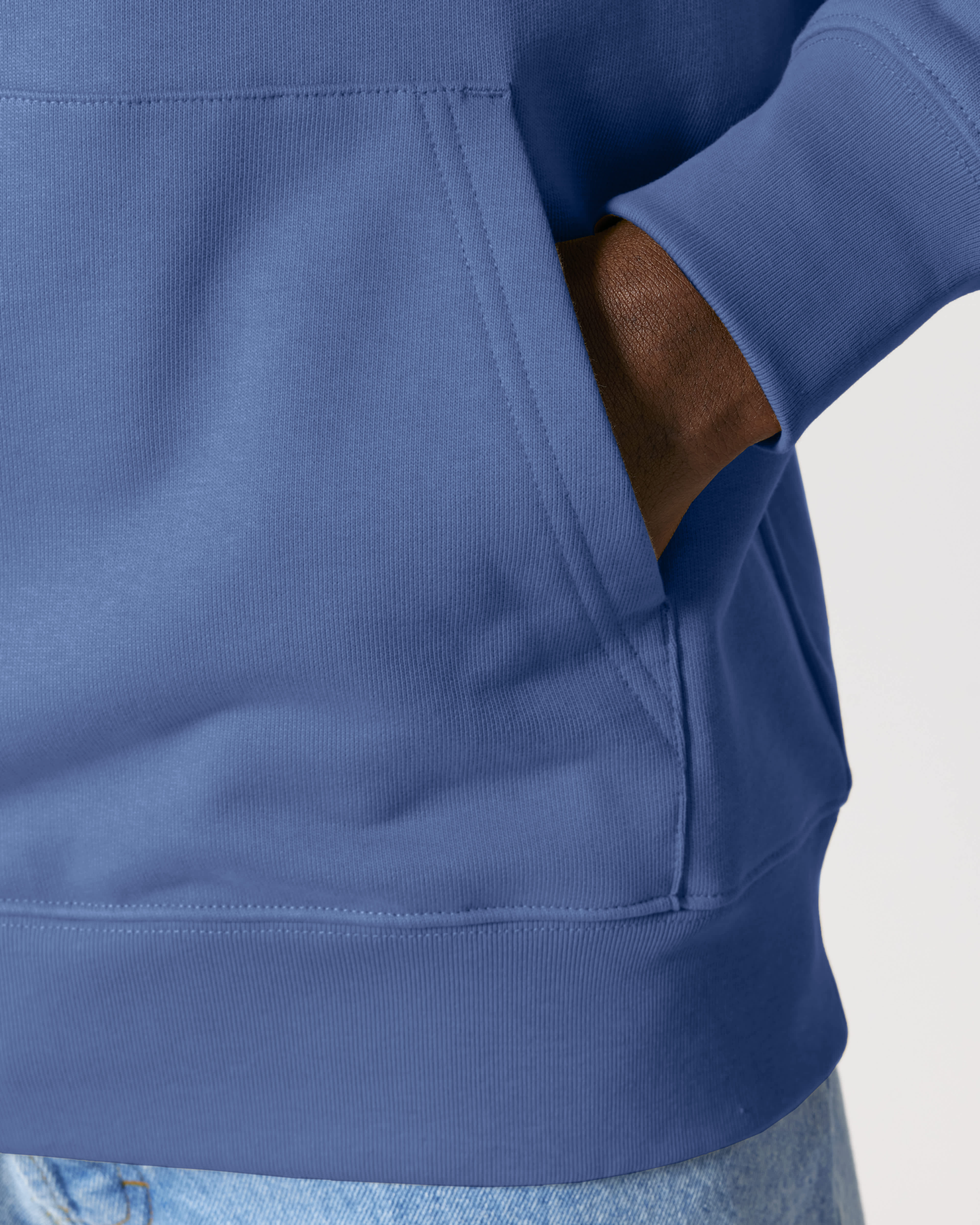 HOODIE - CREAM BLAUW