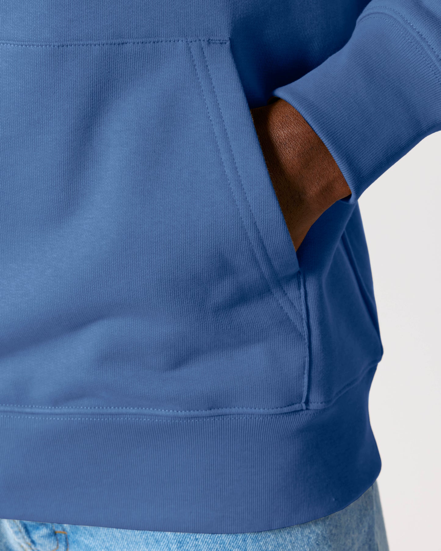 HOODIE - CREAM BLAUW