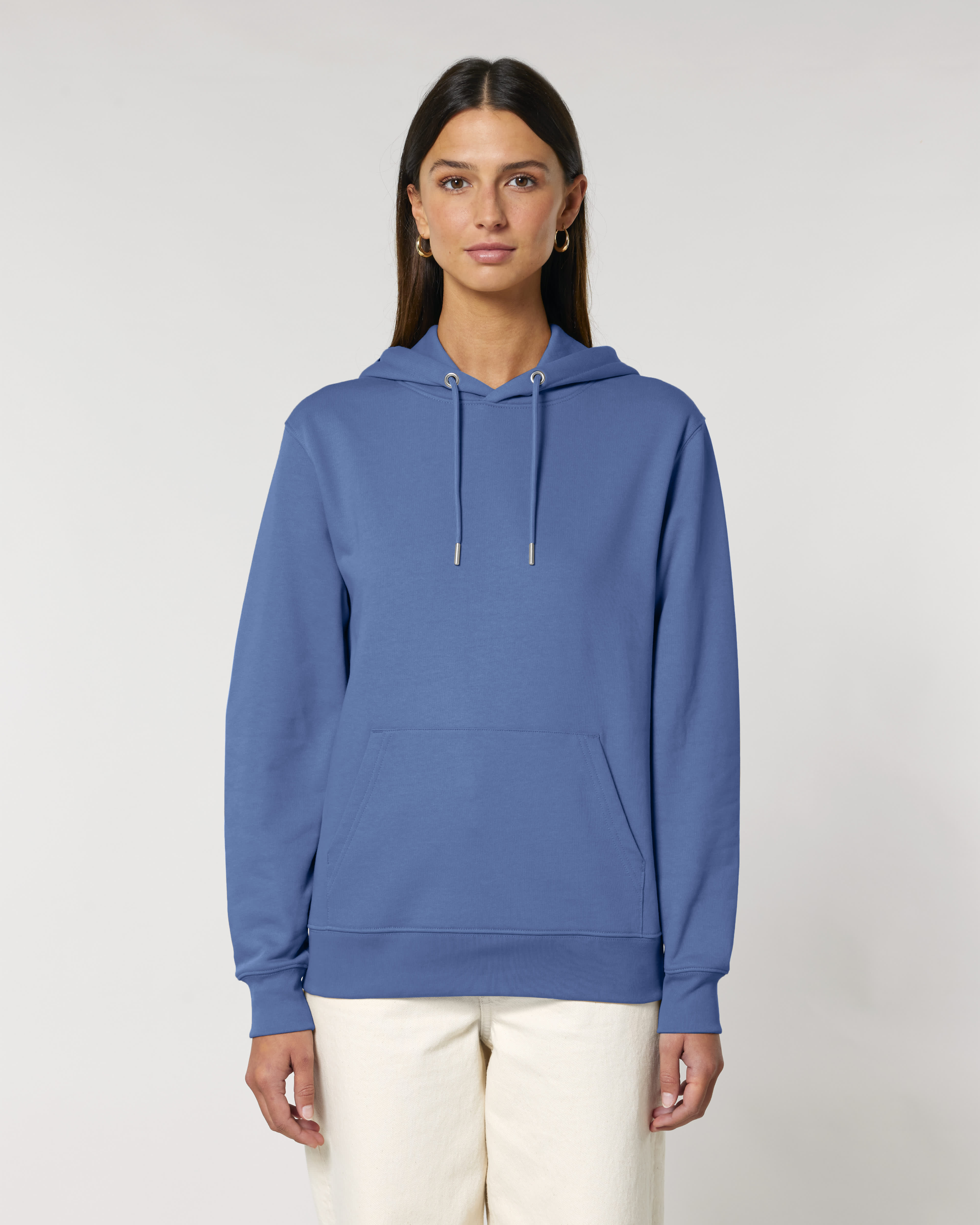 HOODIE - CREAM BLAUW