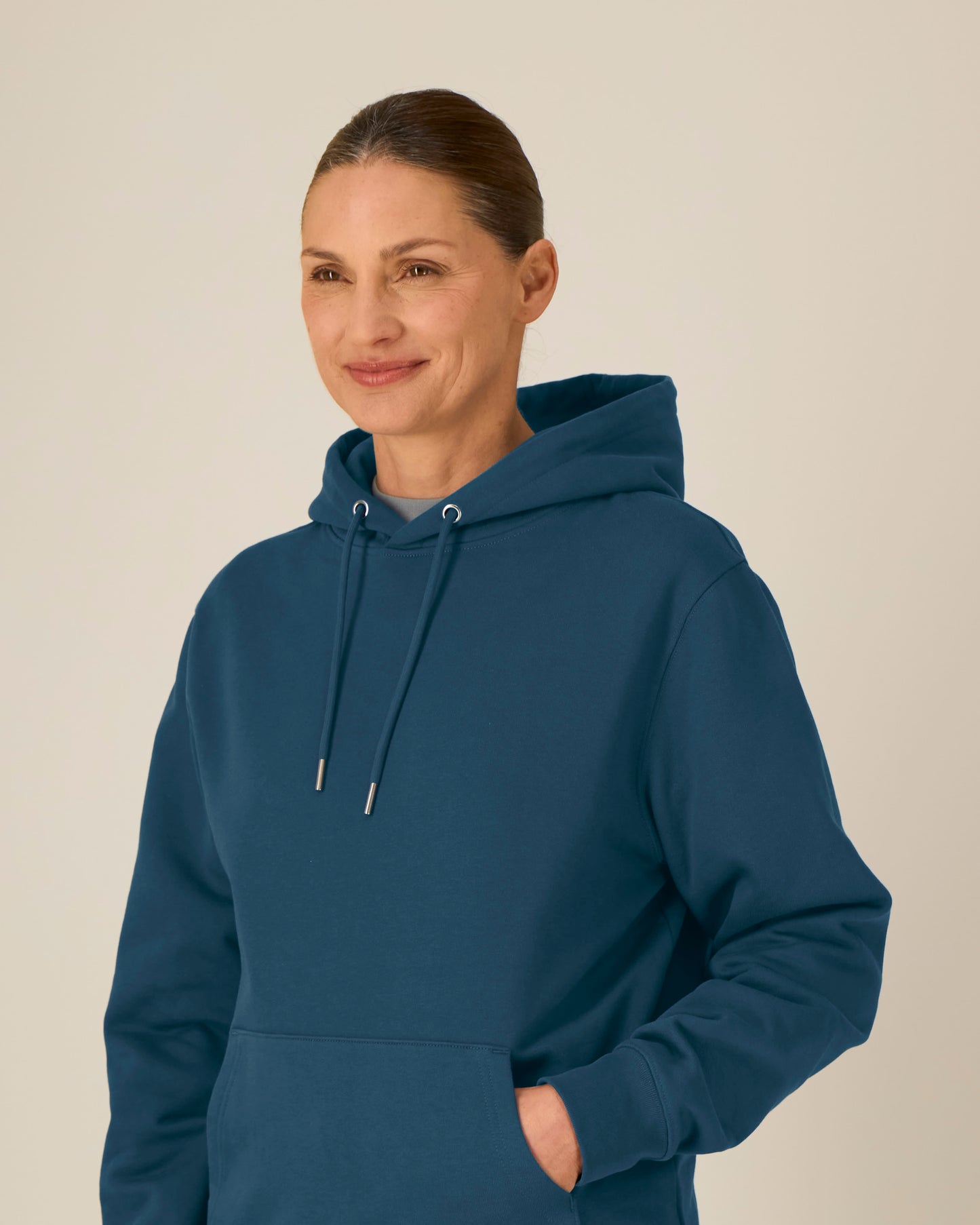 HOODIE - TEAL BLAUW