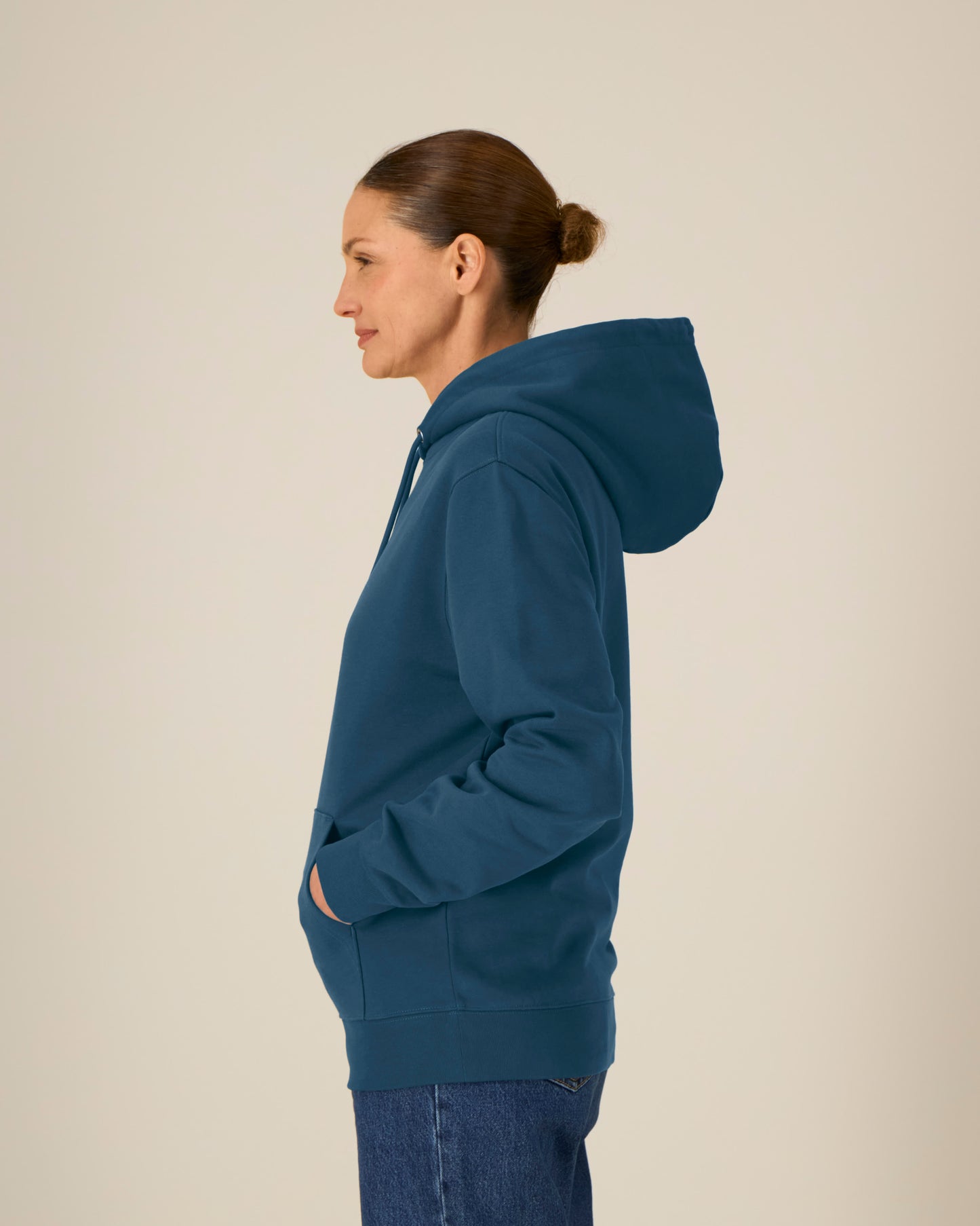 HOODIE - TEAL BLAUW