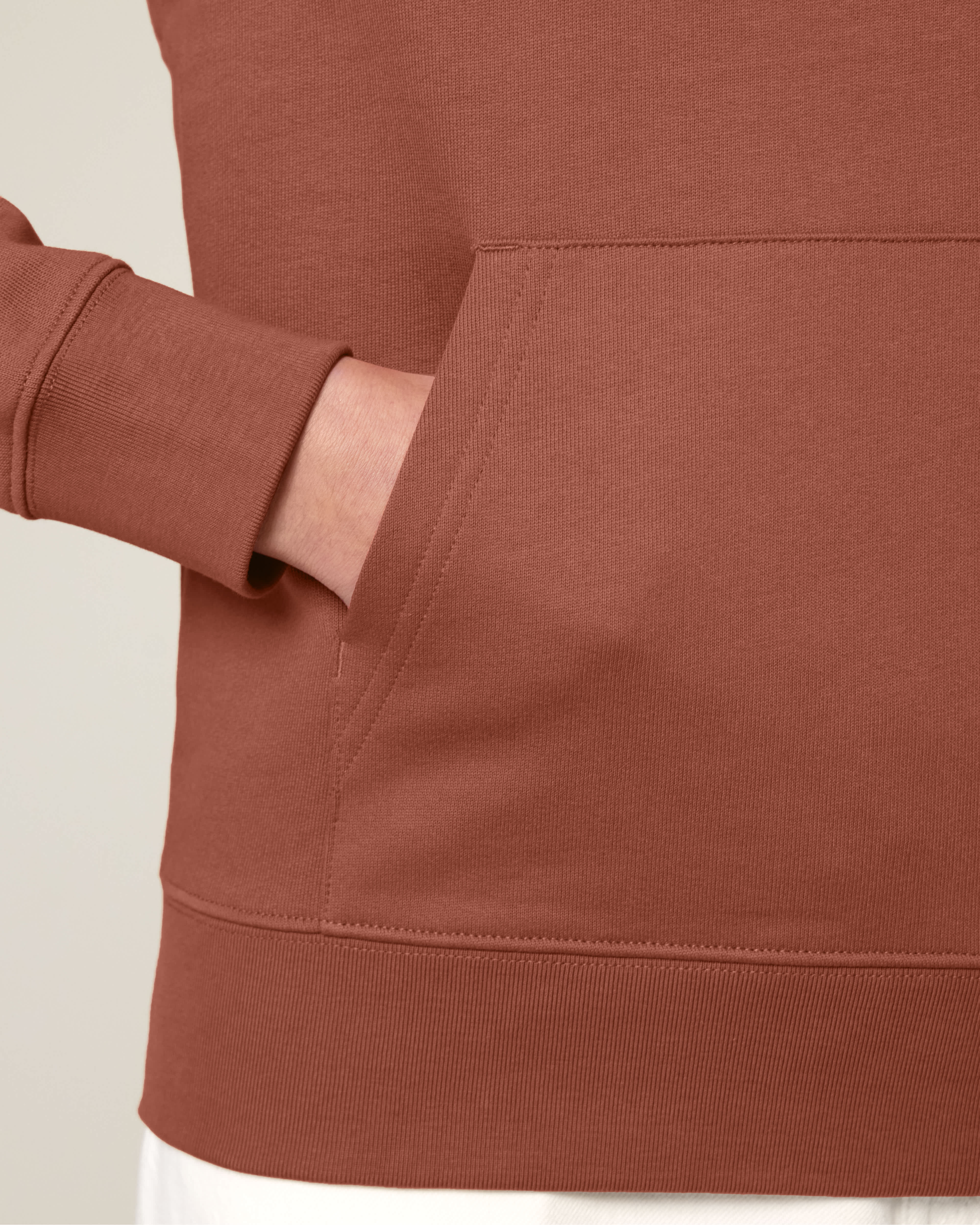 HOODIE - HEATHER BRUIN