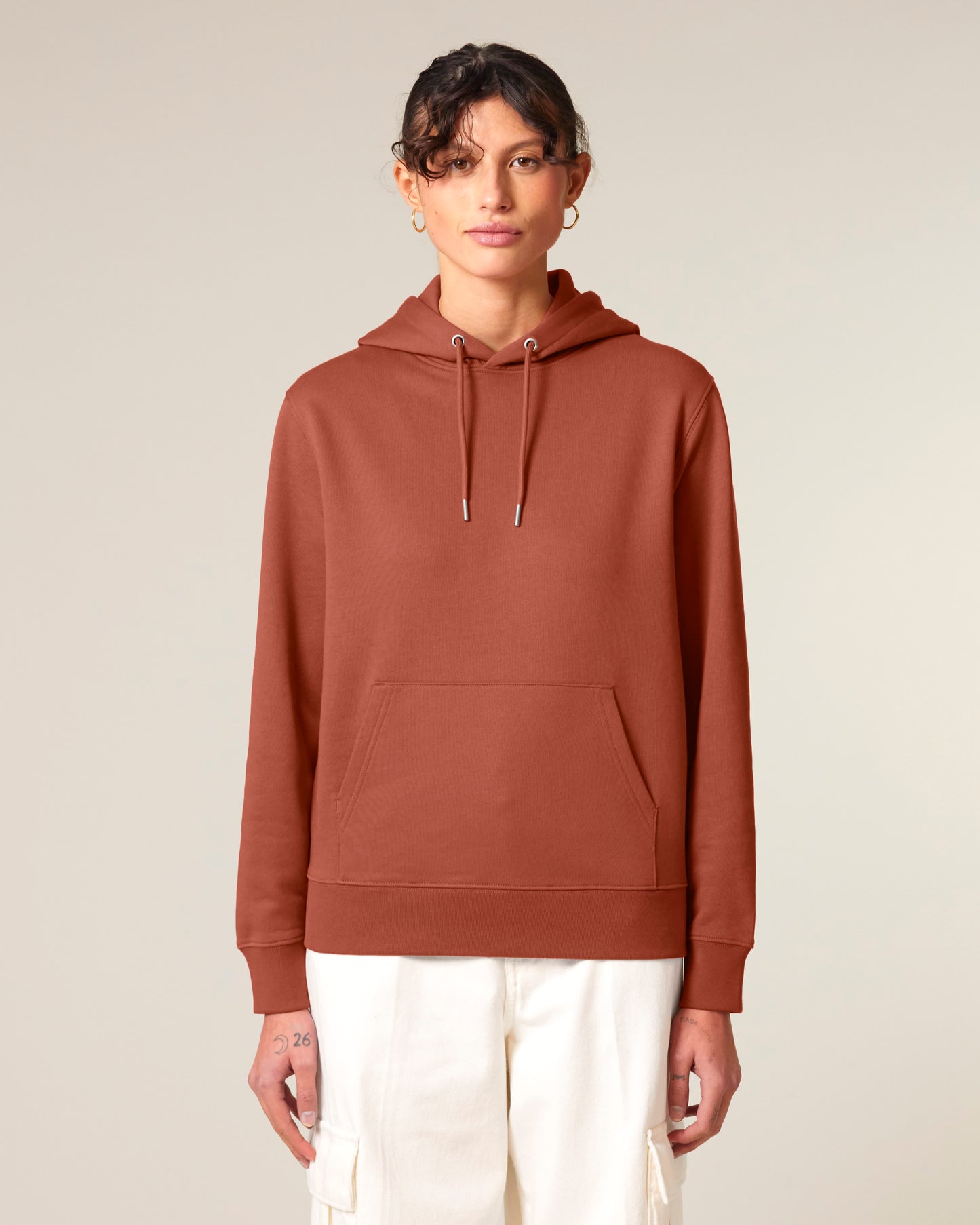 HOODIE - HEATHER BRUIN