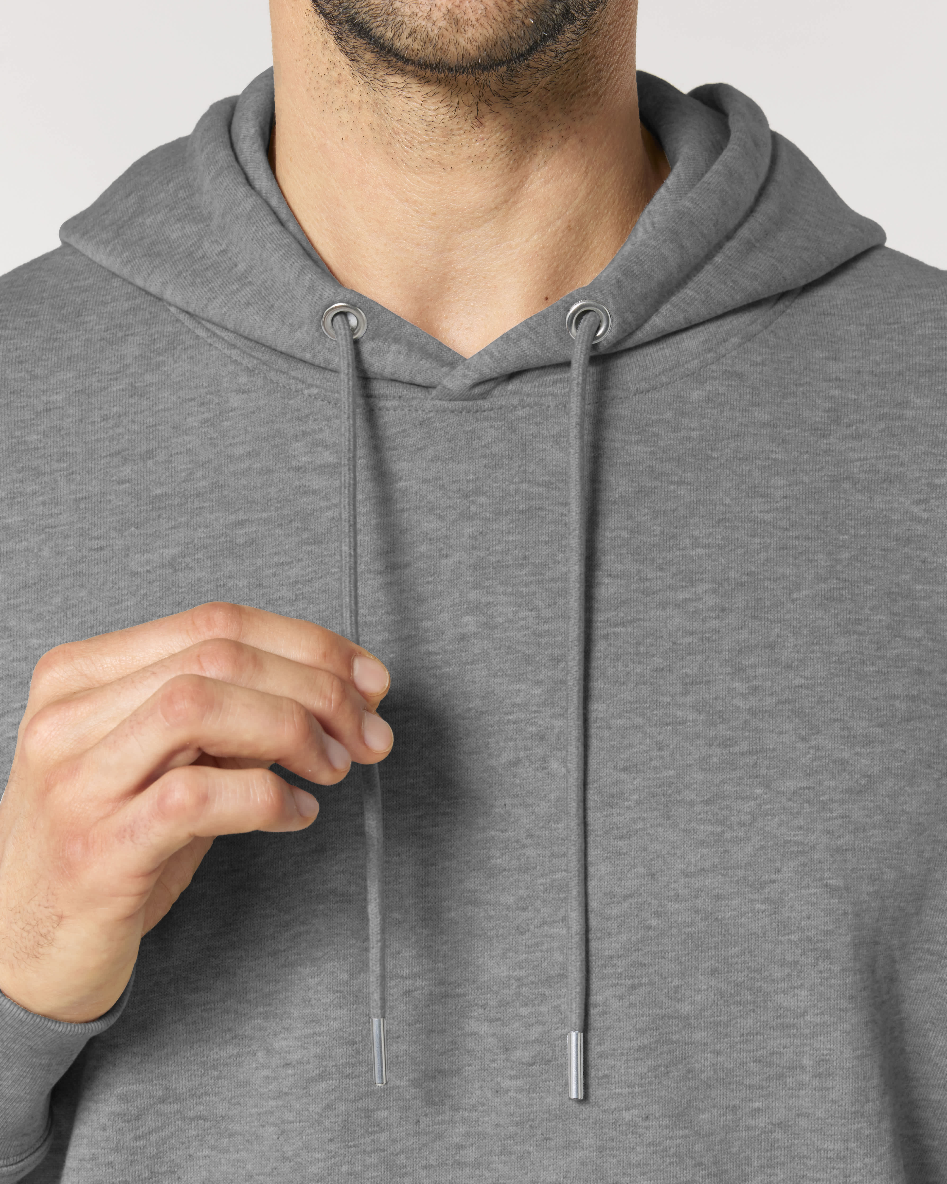 HOODIE - HEATHER GRIJS