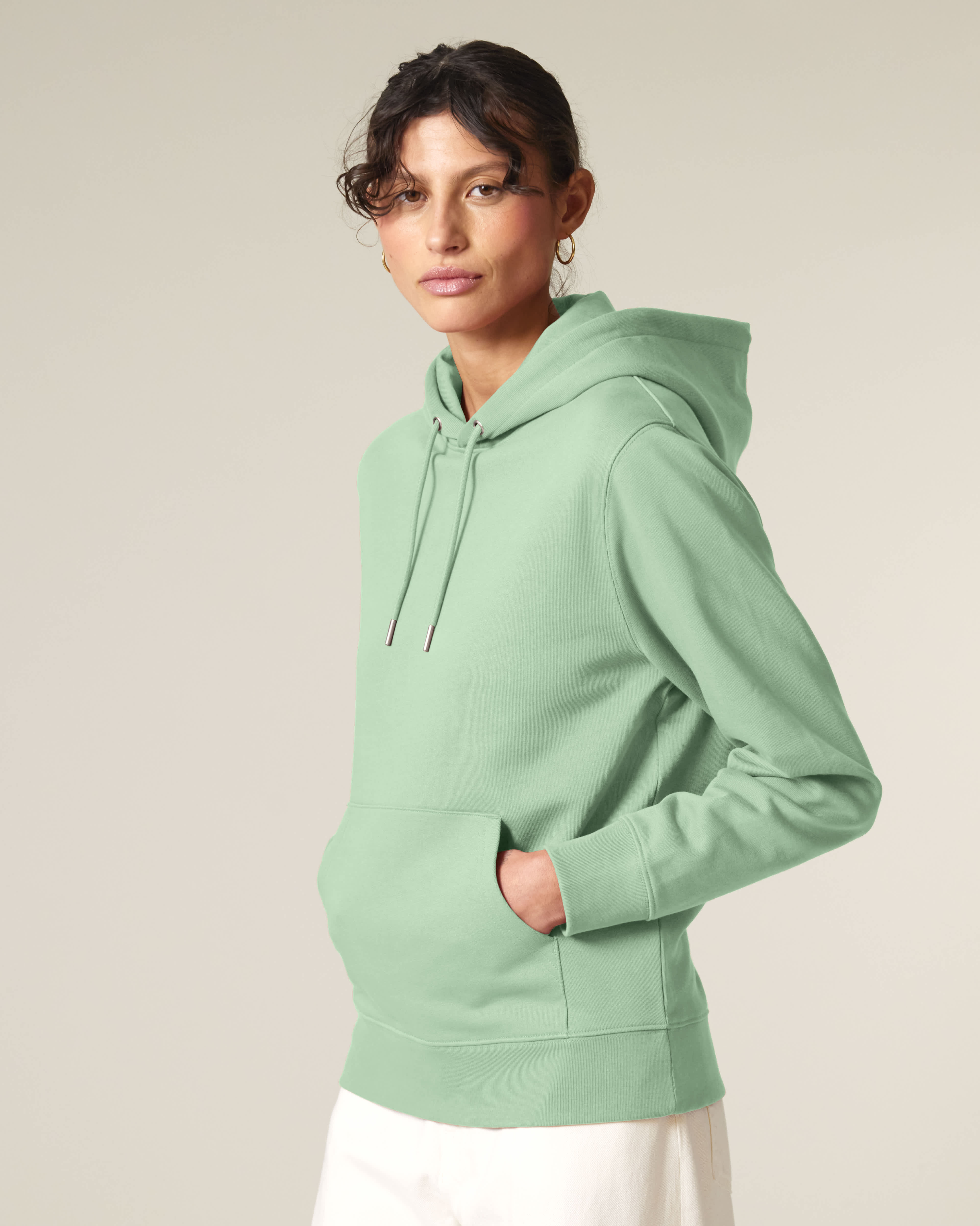 HOODIE - MISTY GROEN