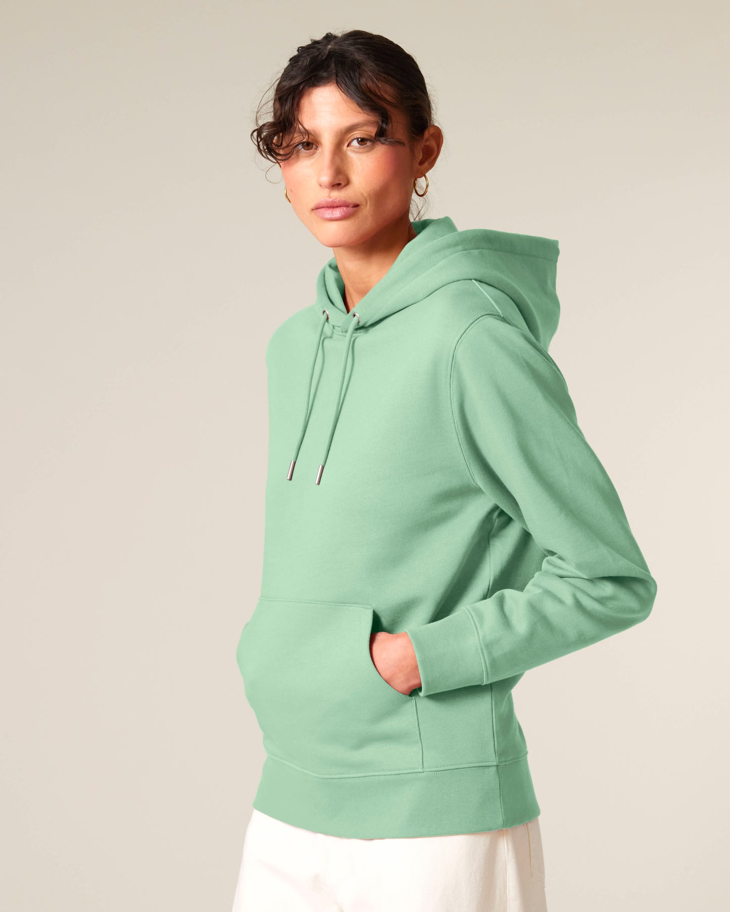 HOODIE - MISTY GROEN