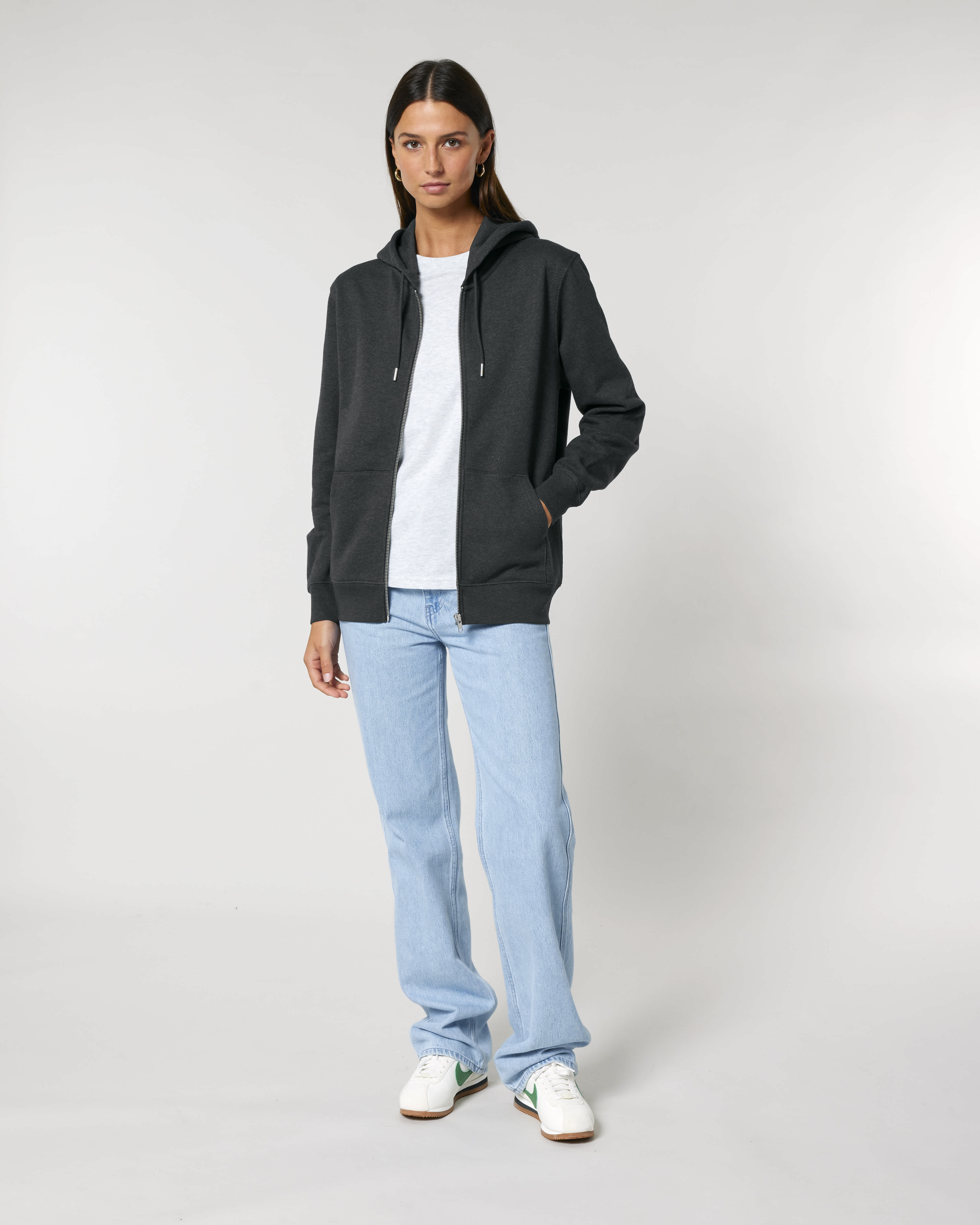 VEST - HEATHER DONKER GRIJS