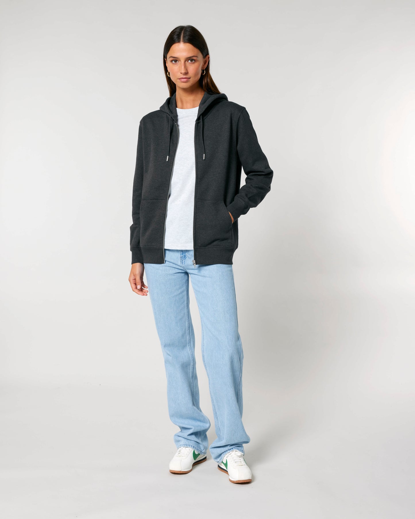 VEST - HEATHER DONKER GRIJS