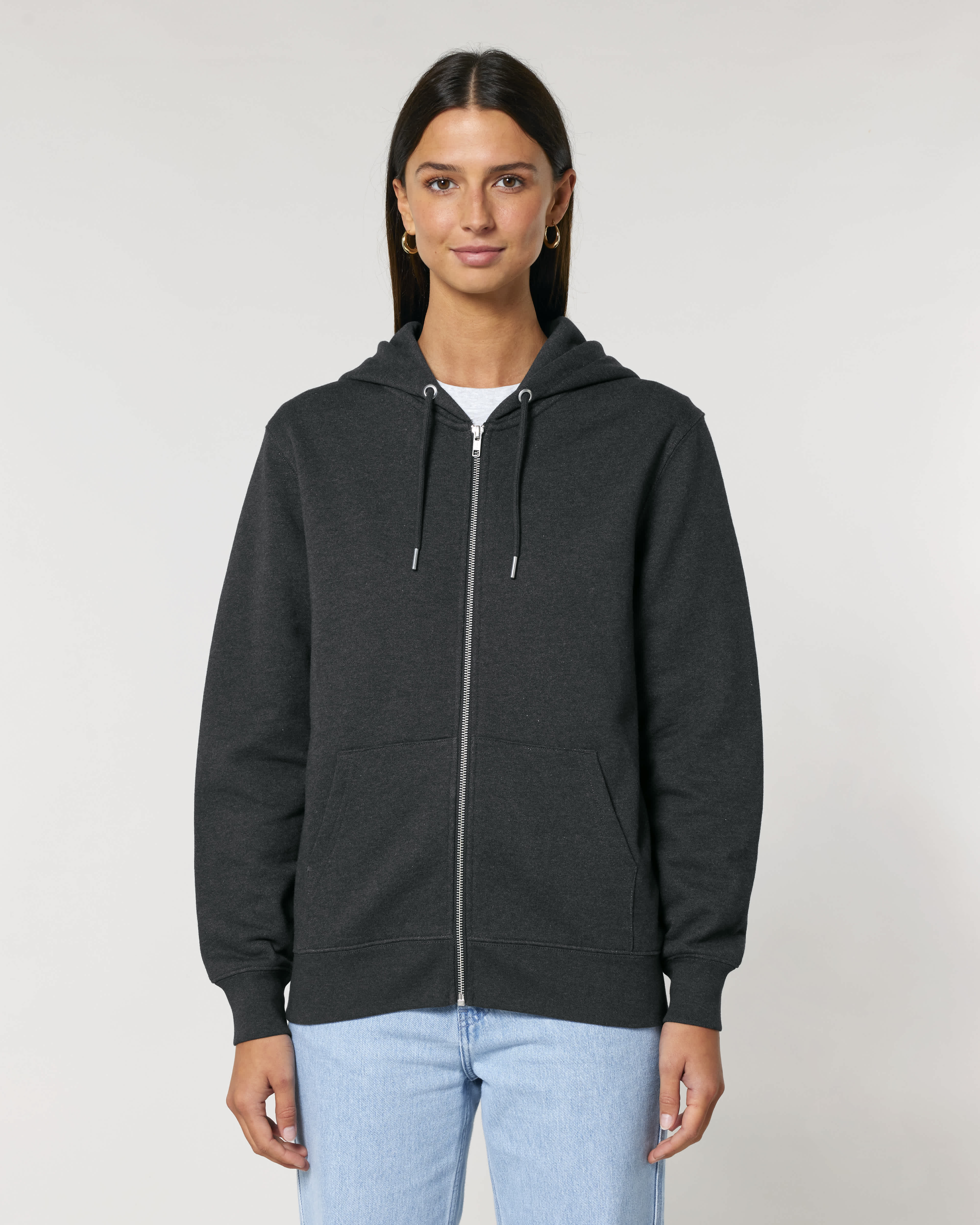 VEST - HEATHER DONKER GRIJS