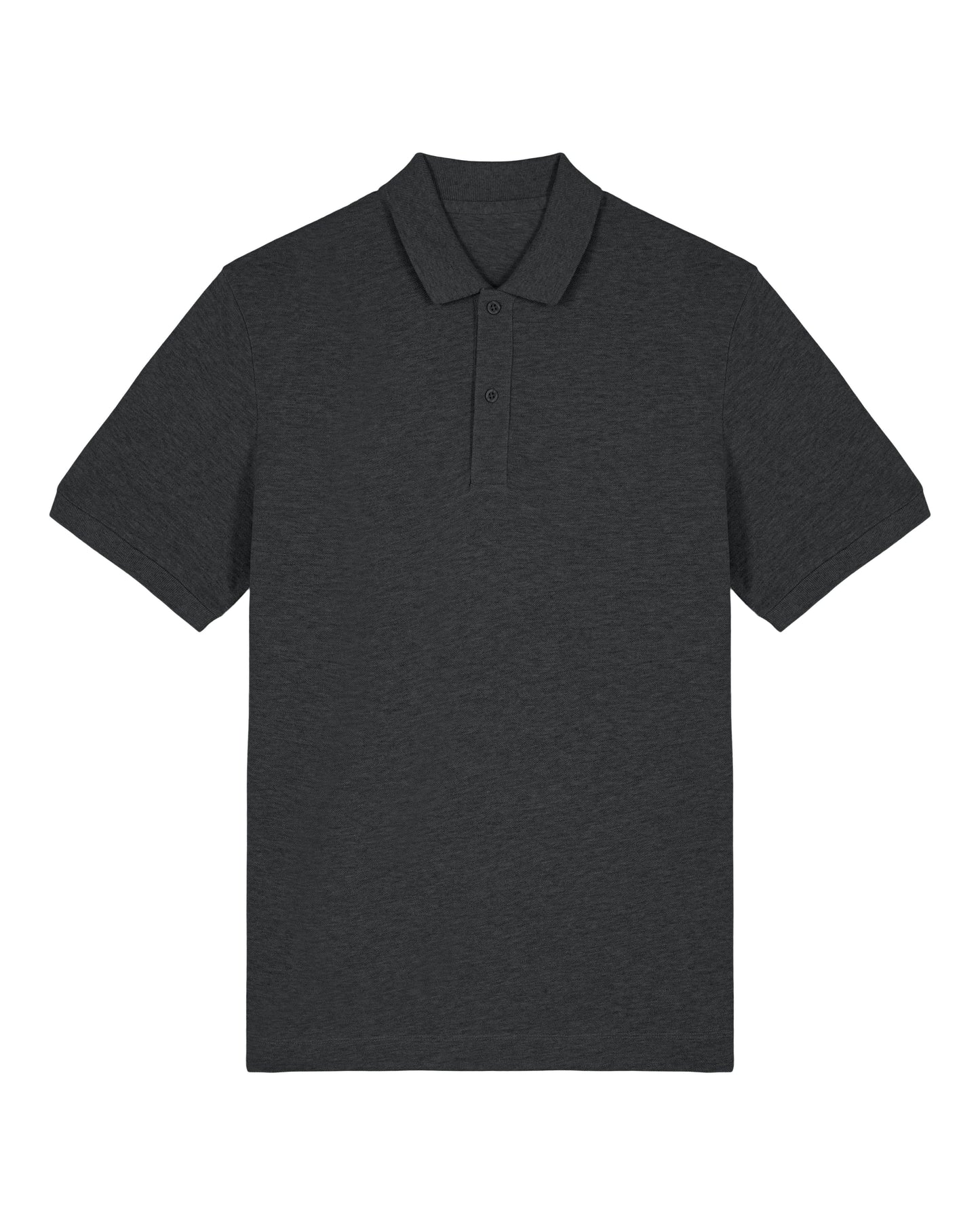 POLO - HEATHER DONKER GRIJS