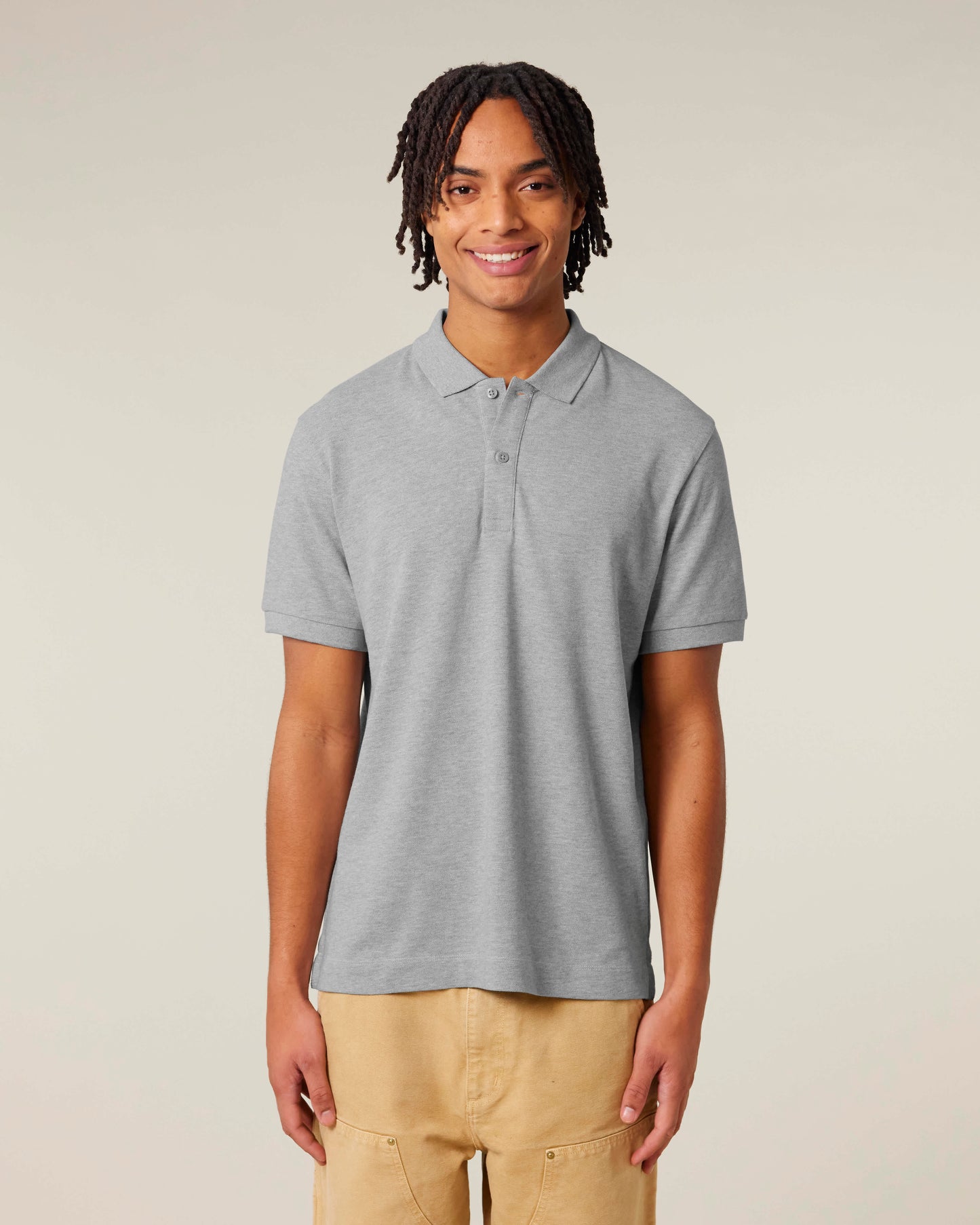 POLO - HEATHER GRIJS