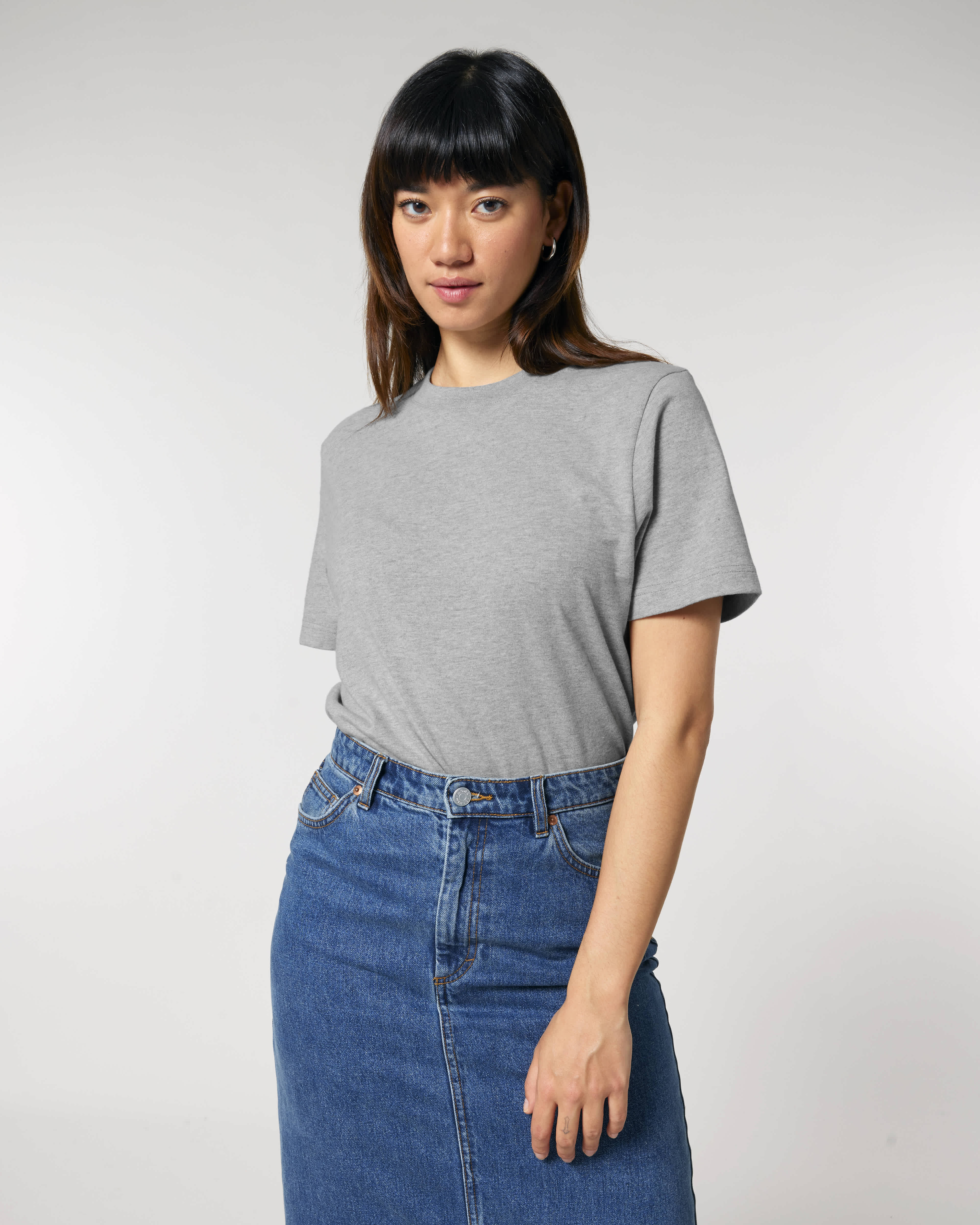 T-SHIRT - HEATHER GRIJS