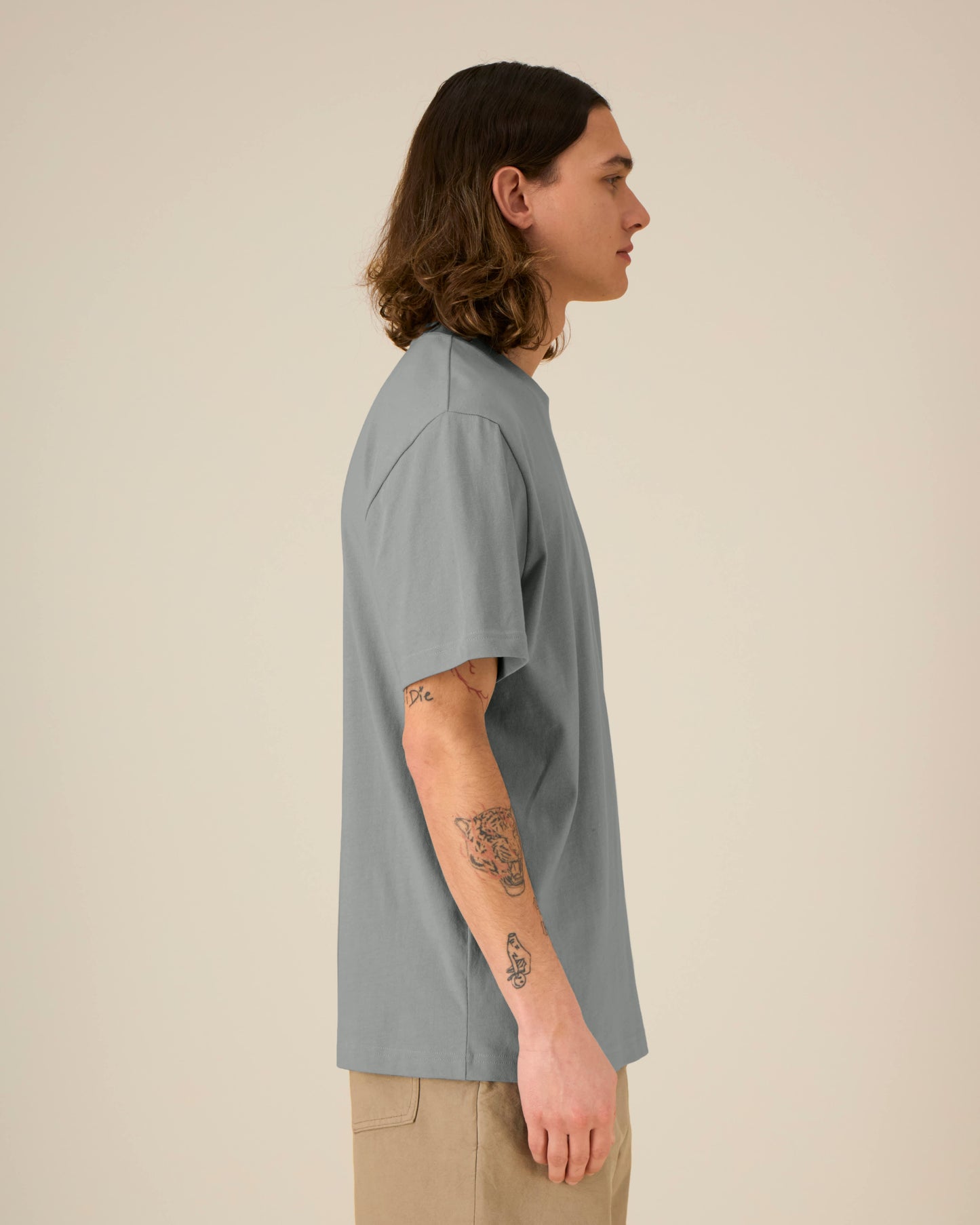 T-SHIRT - MINTY GRIJS