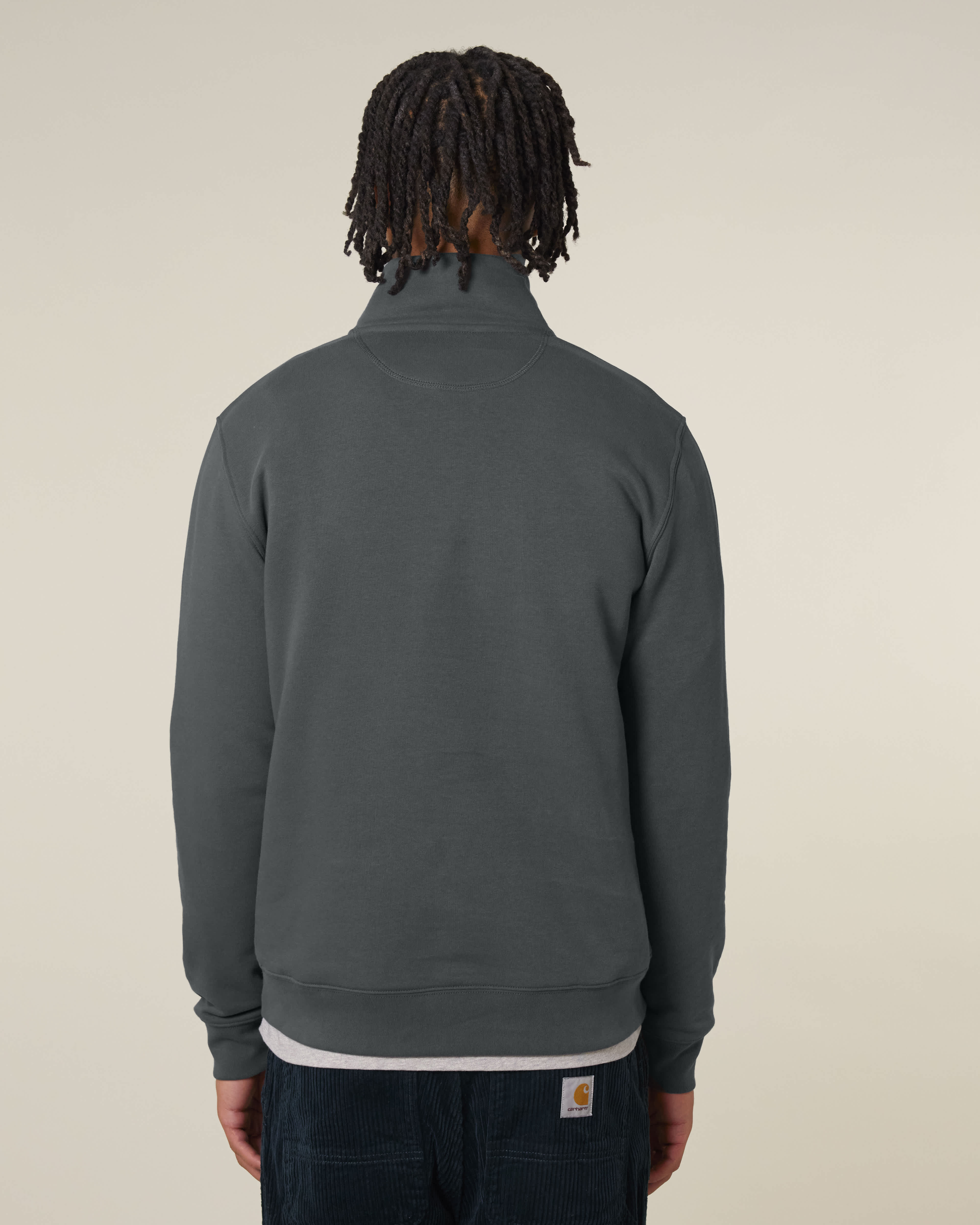 ZIP SWEATER - ANTHRACITE