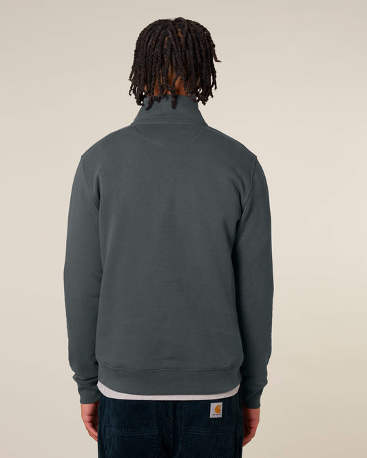 ZIP SWEATER - ANTHRACITE