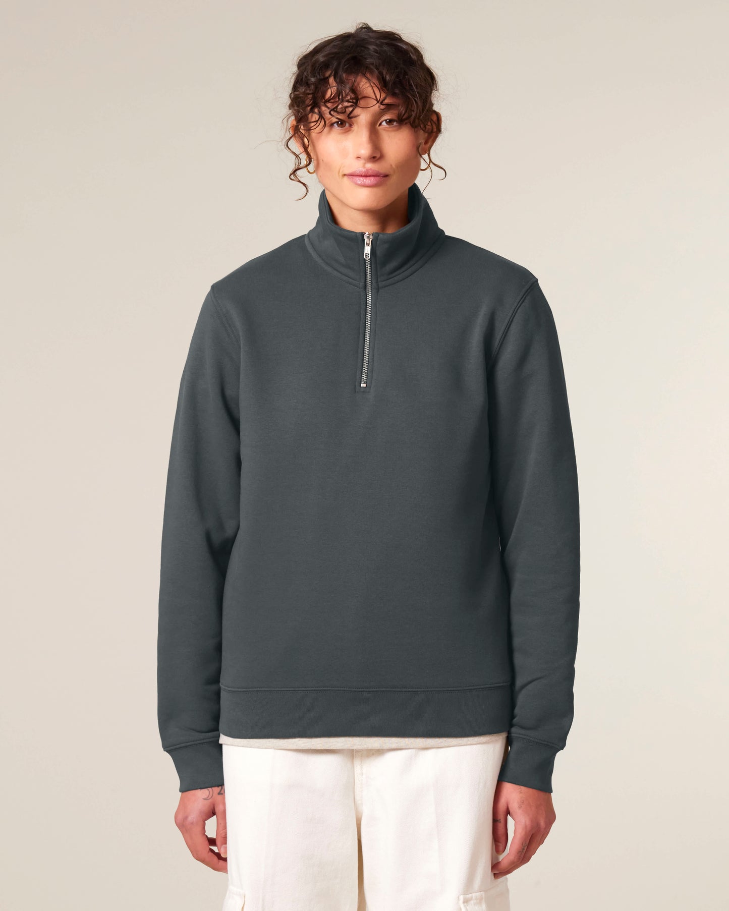 ZIP SWEATER - ANTHRACITE