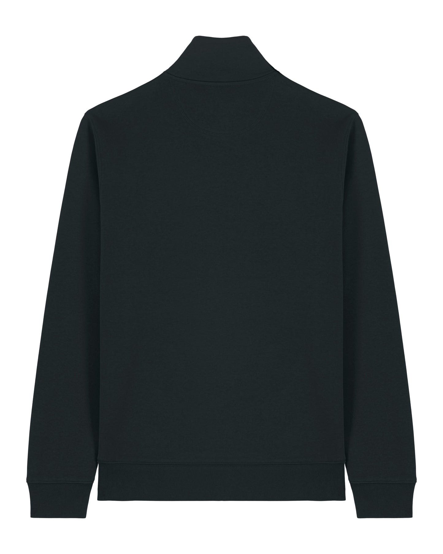 ZIP SWEATER - ZWART