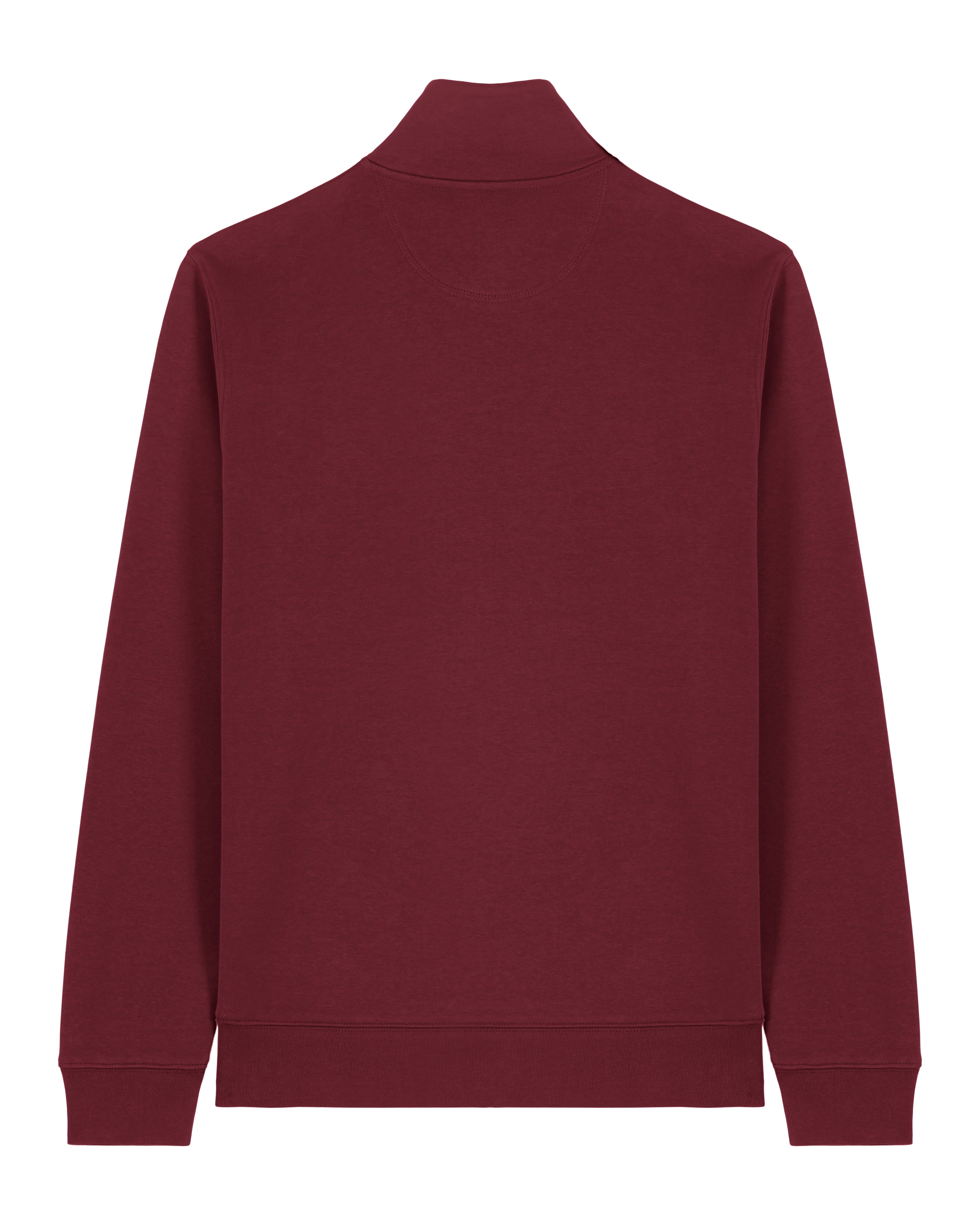 ZIP SWEATER - BURGUNDY