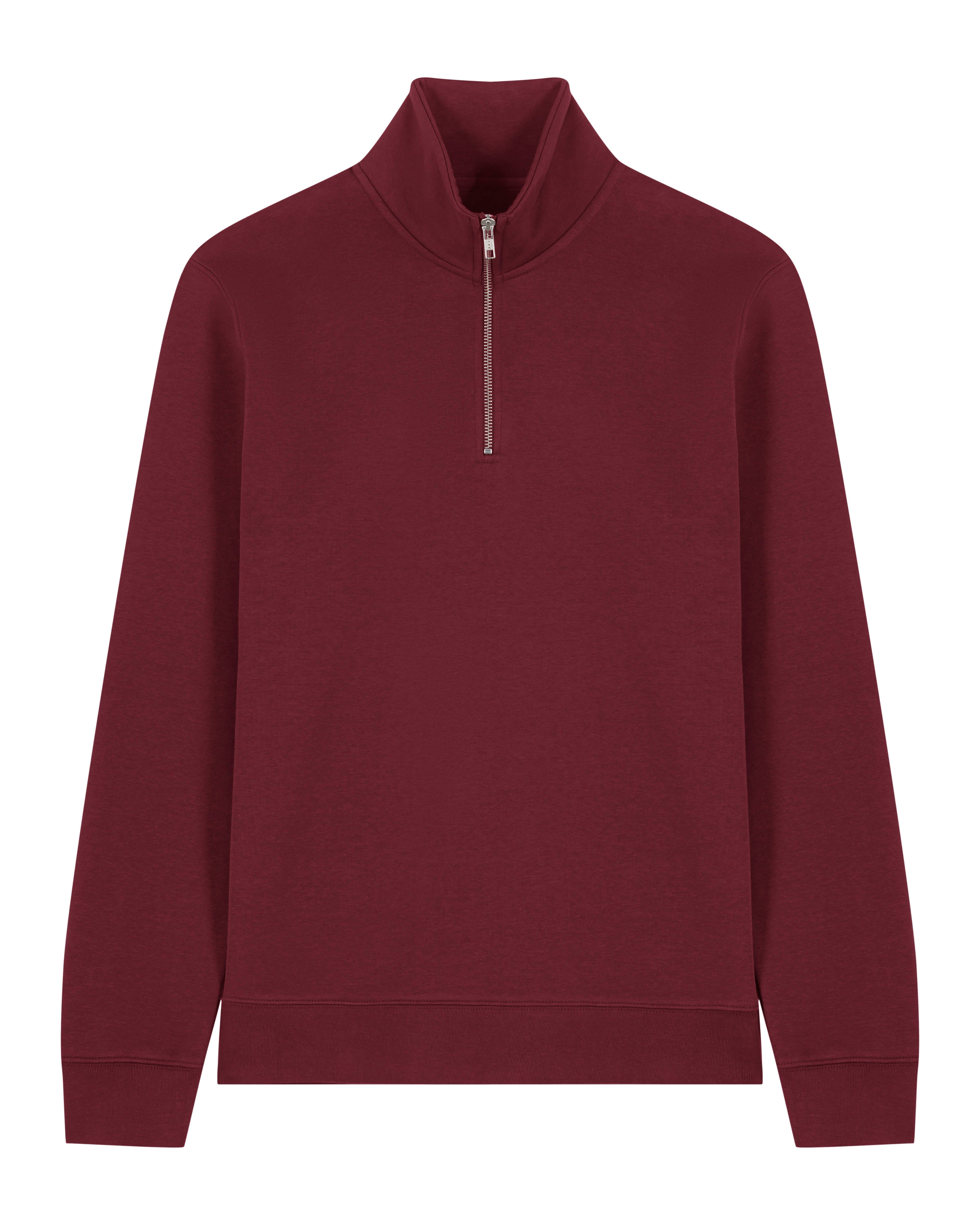 ZIP SWEATER - BURGUNDY