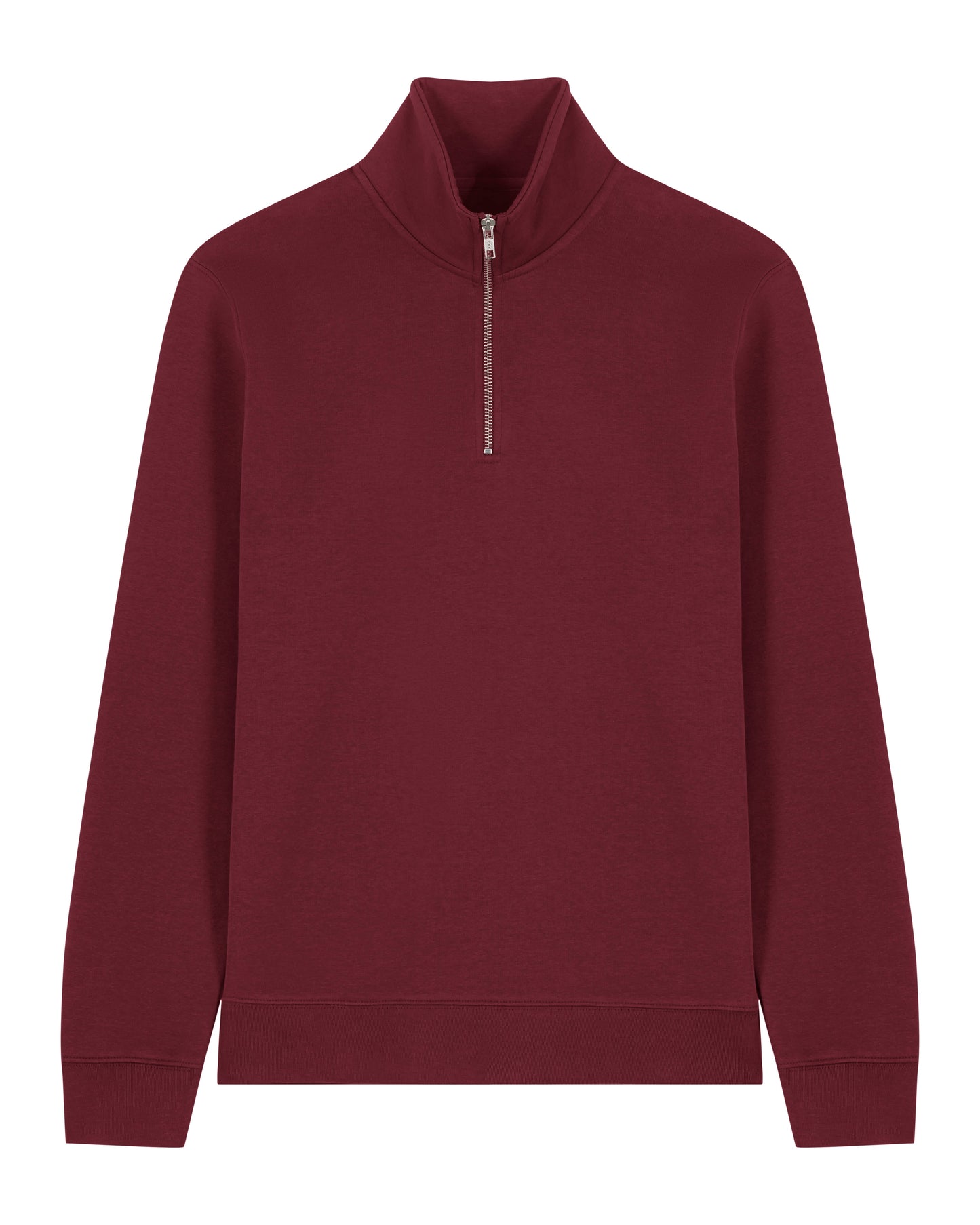 ZIP SWEATER - BURGUNDY