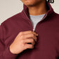 ZIP SWEATER - BURGUNDY
