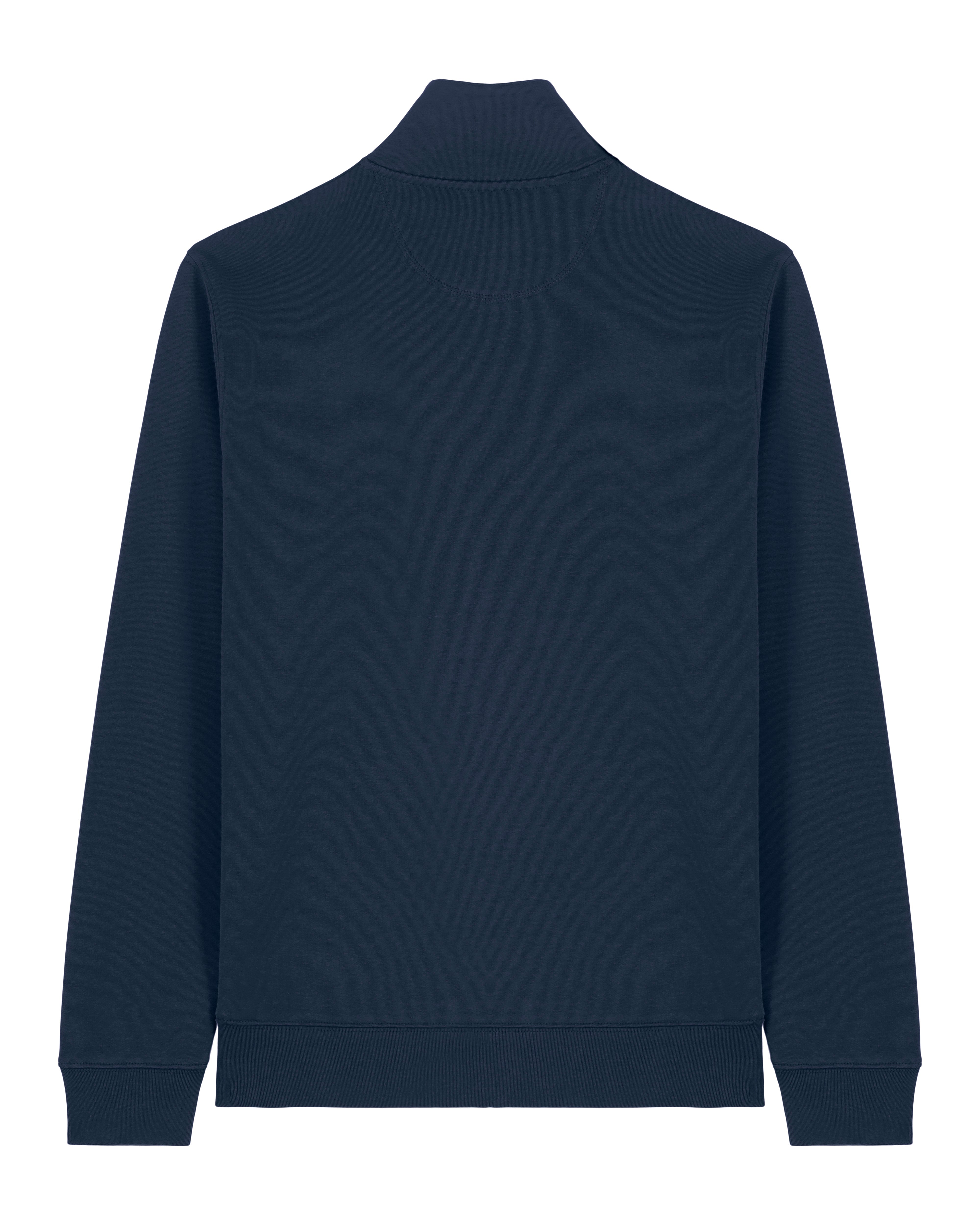 ZIP SWEATER - NAVY