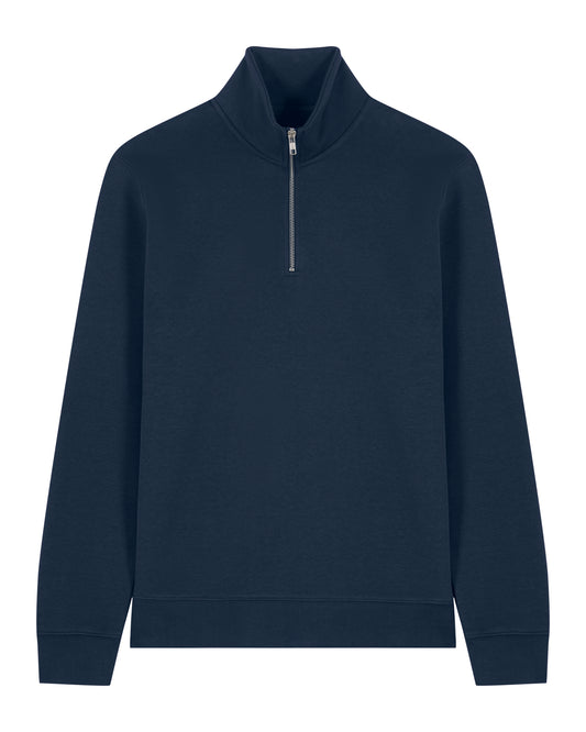 ZIP SWEATER - NAVY