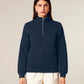 ZIP SWEATER - NAVY