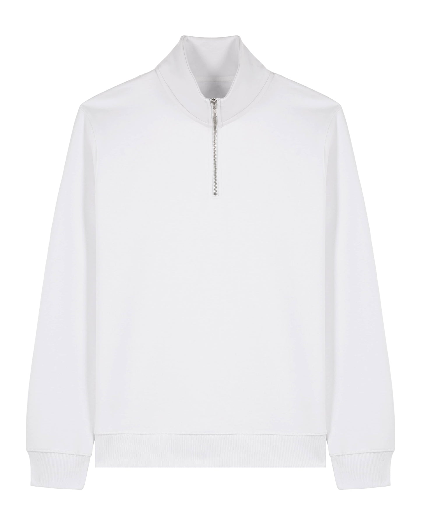 ZIP SWEATER - WIT
